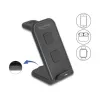 DELOCK 66941 juhtmevaba laadija 3-ühes nutitelefonile, nutikellale, kõrvaklappidele USB USB-C 15W siseruumidesse Must