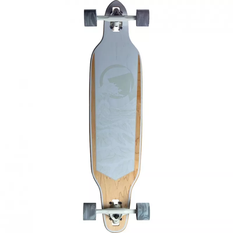 Longboard RAM Solitary Blanc de blanc — RAM longboard, valge/hall viimistlus