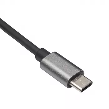 Akyga AK-AD-65 USB-C – Gigabit Ethernet võrguadapter, RJ45, 15 cm, hõbedane