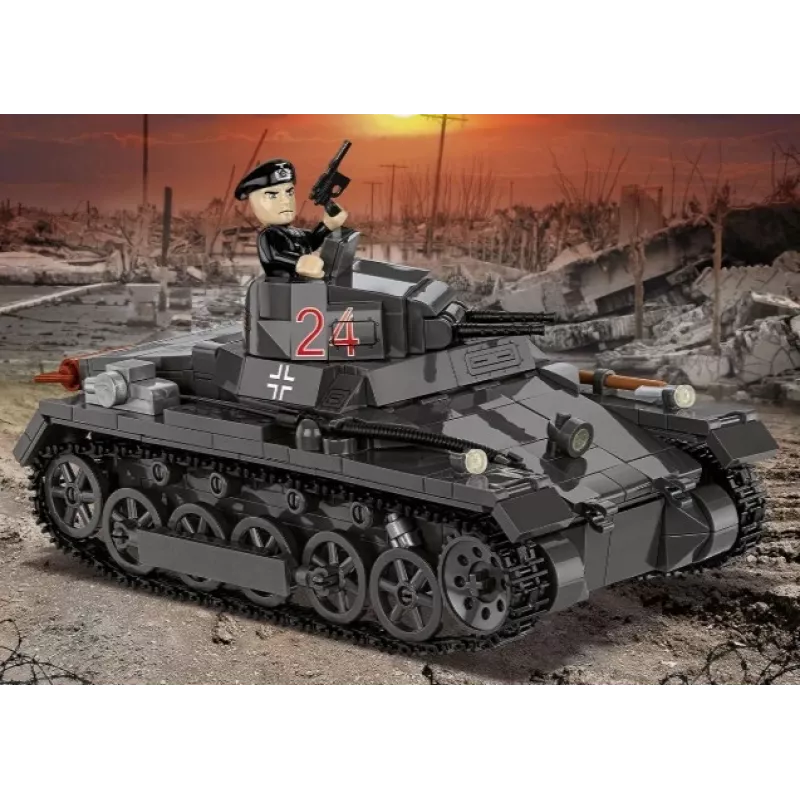 Ehituskomplekt Cobi Panzer I Ausf. B – 654 tk, detailne mudelitanki komplekt