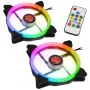RAIJINTEK IRIS 14 Rainbow RGB LED ventilator 140mm, 2 tk komplekt koos kontrolleriga