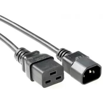 Microconnect PE0191450 toitejuhe Must 5 m C19 pistikupesa C14 pistik