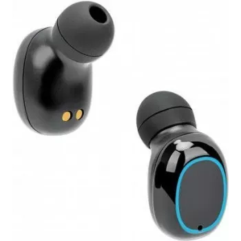 Manhattan Bluetooth kõrvasisesed kõrvaklapid, must, mikrofon, integreeritud juhtnupud, higikindel, müraisolatsioon, 5-tunnine kasutusaeg, maksimaalne ulatus 10 m, laadimisümbris akupangaga (1200 mAh), Bluetooth v5.0, USB-A laadimiskaabel kaasas, 3-aastane garantii