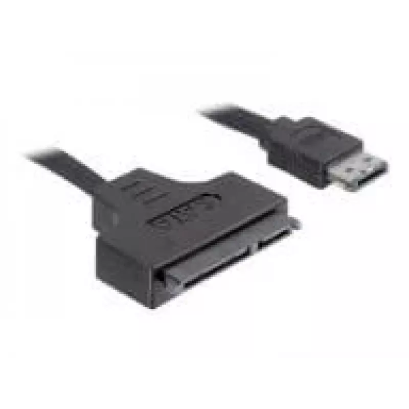 SATA kaabel DeLOCK ESATAP-100 0,5 m Must