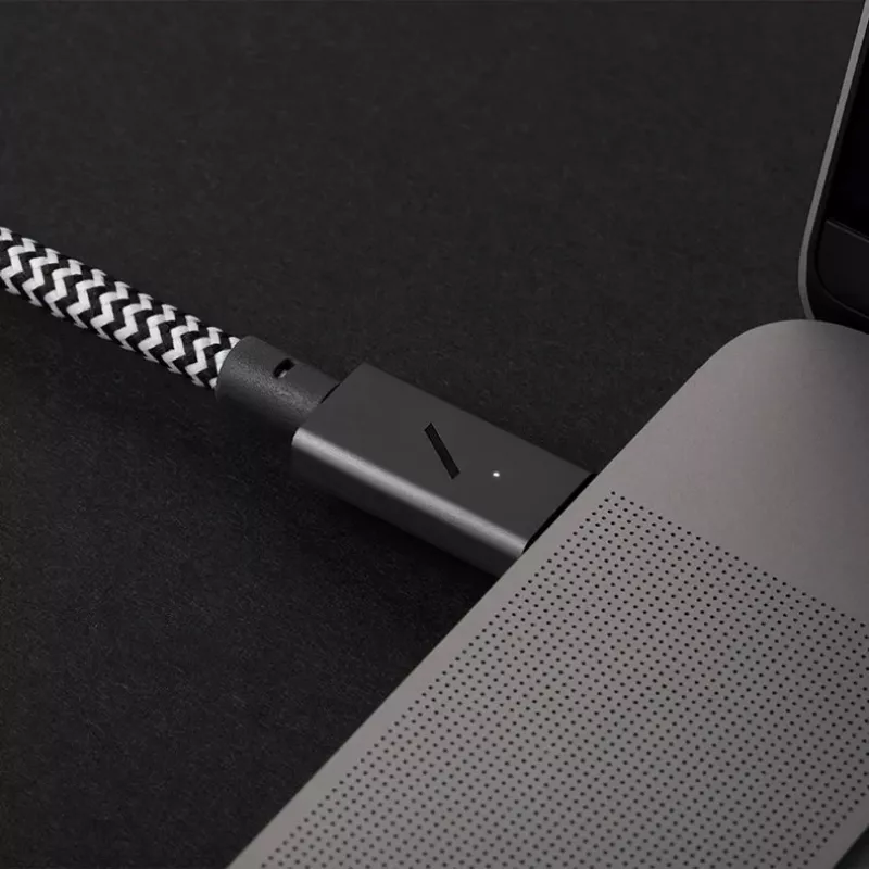 Kaabel USB-C–USB-C Native Union Belt kaabel Pro 240W, 2,4 m, USB 2.0, 0,48 Gbit/s, roheline