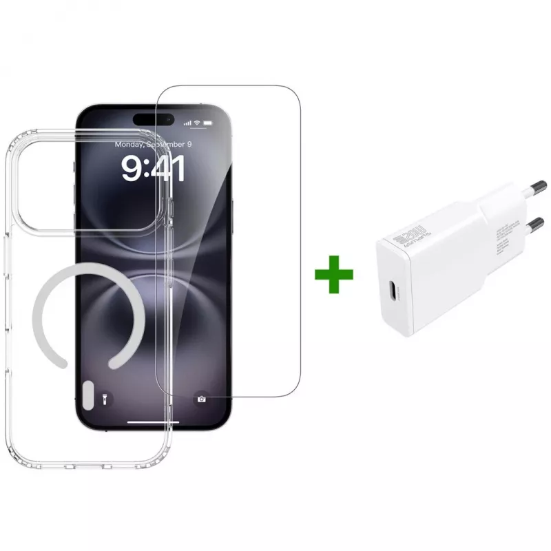 4smarts 3in1 Premium Starter Set Apple iPhone 17 Pro Maxile, MagSafe-iga ühilduv