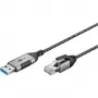 Goobay Etherneti kaabel USB-A 3.0 RJ45-le õhuke 5 m - ühendab ruuterit, modemit või (74397)