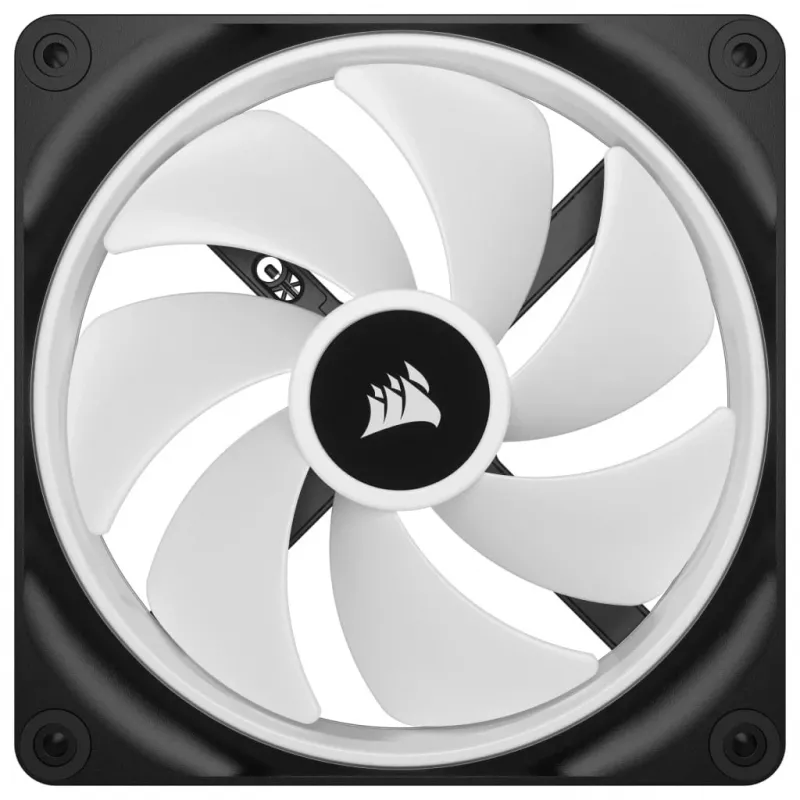Corsair iCUE LINK QX120 RGB 120 mm PWM ventilaatorite stardikomplekt, must/valge, 480–2000 p/min