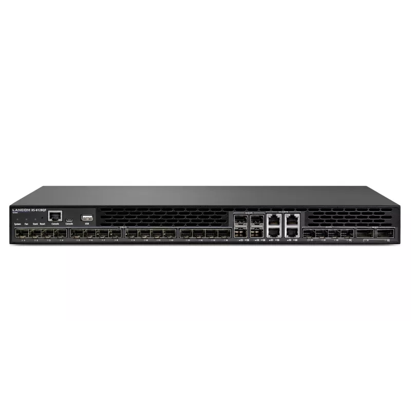 LANCOM XS-6128QF - Switch - L3 - hallatav - 16 x 10 Gigabit SFP+ + 4 x combo 10 Gigabit SFP+/RJ-45 + 4 x Combo 25 Gigabit SFP28 (ühendus) + 2 x Combo 40 Gigabit QSFP+ (ühendus) - õhk