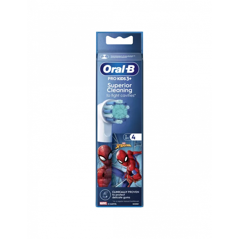 Oral-B EB10-4 Kids Spidermani asendusharjapead, 4 tk