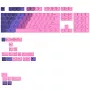 Keycaps GLORIOUS GPBT Gradient Nebula ANSI Layout PBT Dye-Sub klahvikomplekt