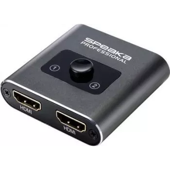 SpeaKa Professional SP-BDS-120 1+2 pordi HDMI-lüliti, Ultra HD-toega 3840 x 2160 pikslit (SP-9261376)