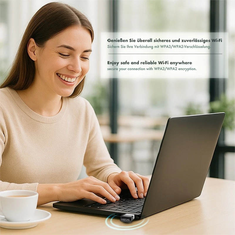 Juhtmevaba USB WLAN-adapter, 11ac, 650 Mbit