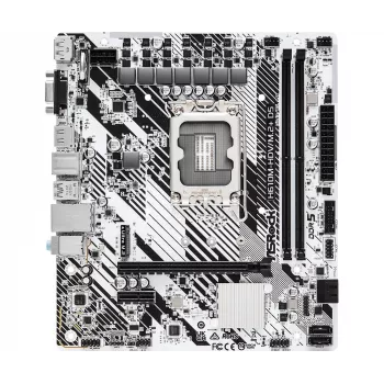 Emaplaat ASRock H610M-HDV/M.2+ D5 — Intel H610, LGA 1700, microATX, 2× DDR5 DIMM, M.2, HDMI 2.1, DP 1.4