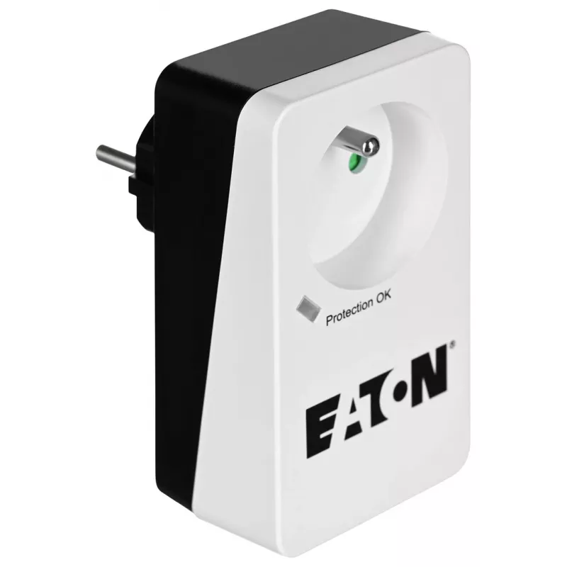 Liigpingekaitse karp Eaton Protection Box 1 FR — 1 tüüp E pistikupesa, 220–250 V, 16 A, 4000 W, must, kompaktne