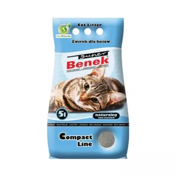 Kleepuv kassiliiv Super Benek Certech Super Benek Compact, bentoniidigraanulid, 5 L, kiirelt imav, lõhna kõrvaldamine