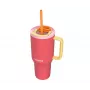 Termokruus teleskoopkõrrega Kambukka Rio Tumbler 950ml Pink Papaya