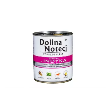 Märg koeratoit Dolina Noteci DOLINA NOTECI Premium — kalkun, 800 g, täiskasvanud koerad, gluteeni- ja sojavaba, ilma kunstlike lisanditeta