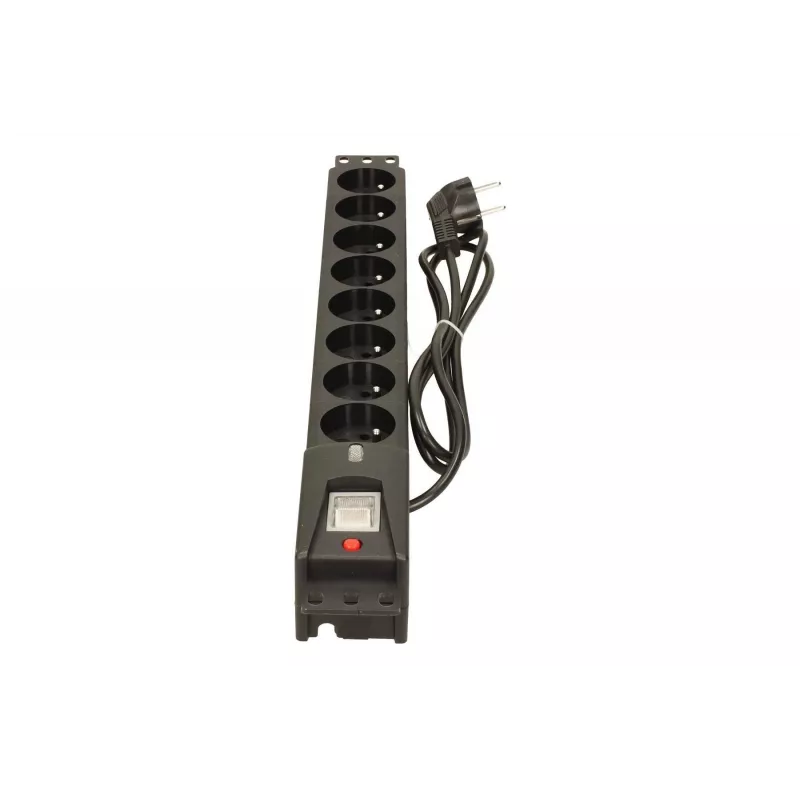 LESTAR LXARM 810 G-A K.:CZ 1,5M 19PDU must 8 vahelduvvoolu pistikupesa 230 V 1,5 m
