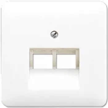 Seinapistikupesa RJ-45 JUNG CD 569-2 UA WW Valge — Termoplast