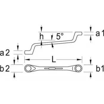 GEDORE Double Ring Spanner UD-Profil 30x32 mm (6019260)