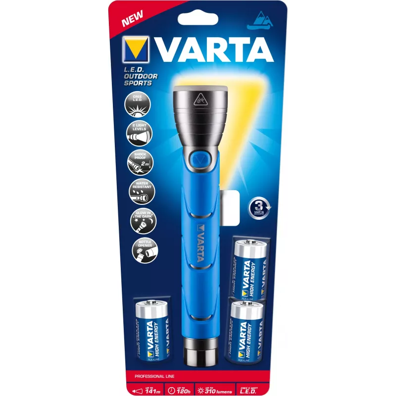 Käsi-taskulamp Varta 18629101421 must sinine