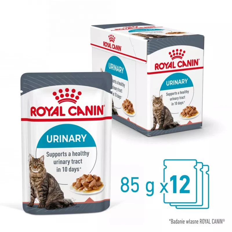 Märg kassitoit Royal Canin Urinary Care täiskasvanud kassidele linnuliha 85 g kotike (12-pakk)
