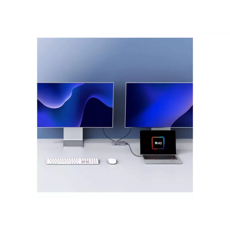 Hyper | HyperDrive Universal USB-C 10-in1 Dual HDMI Mobile Dock | Ethernet LAN (RJ-45) pordid 1 | HDMI portide arv 2