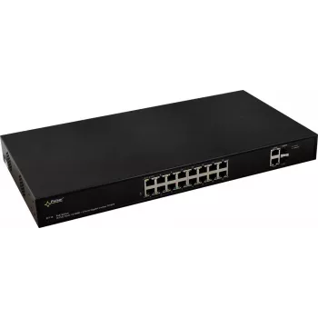 PULSAR SF116 võrgulüliti hallatav Kiire Ethernet (10/100) Power over Ethernet (PoE) 1U Must