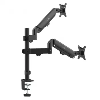 Maclean 2 monitori alus, gaasvedru, 17-32, 2-10kg, must, MC-136