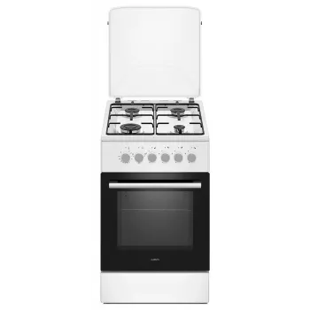 Elektri-gaasipliit MPM MPM-56-KGM-04, 4 põletit, 56 cm, elektriahi, must