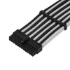 ATX-pikenduskaabel SILVERSTONE SST-PP07E-MBBW 30 cm must/valge