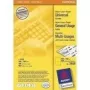 Isekleepuv printerisilt Avery Coloured Labels kollane 105 x 148 mm