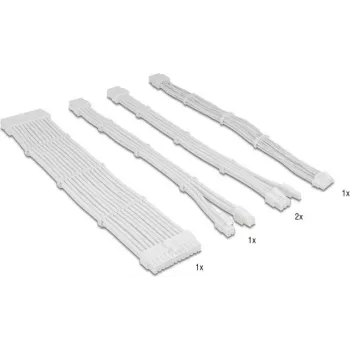 Pikenduskaablikomplekt DELOCK 84542 — 5-osaline varjestatud 30 cm