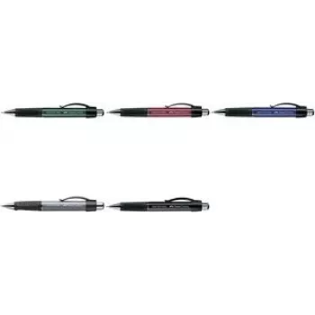 Pastapliiats Faber-Castell 140789 — sinine tint, kolmnurkne must/hall korpus, 1 tk