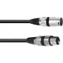 Kõlarikaabel PSSO 2x2,5 mm², XLR-pistikud, 5 m, must