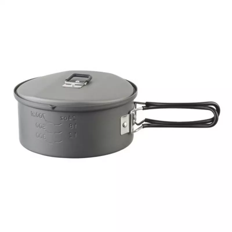 Pot ESBIT PT1100HA matkakööginõud — Alumiiniumpott 1,1 L, Ø14,8 cm, 227 g, must