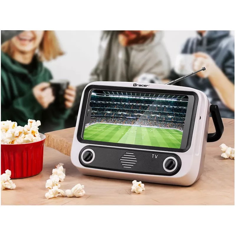 Mobiilialus TRACER T-MLX48046 Bluetooth-kõlariga, reguleeritav telefoni/tahvelarvuti hoidik