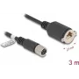 DeLOCK M12 kaabel X-kodeeringuga 8-kontaktiline emane RJ45 pesa külge Cat.6A 3 m must