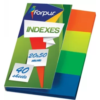 Index Forpus, 20x50mm, Assorti, Plastik (4x40) 0718-102