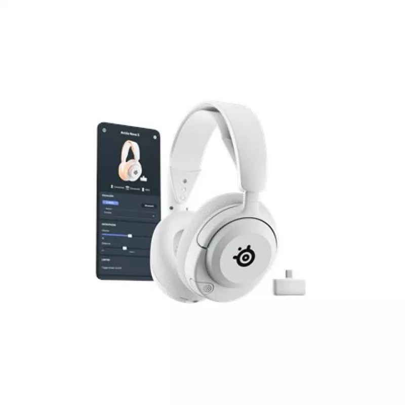 Steelseries Arctis Nova 5P Wireless juhtmevaba peakomplekt peavõruga Mängimiseks USB USB-C Bluetooth Valge