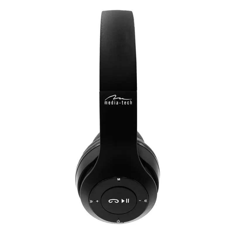 MEDIA-TECH EPSILION BT MT3591 Juhtmeta kõrvaklapid Bluetooth 4.2 Mikrofon Raadio FM Must