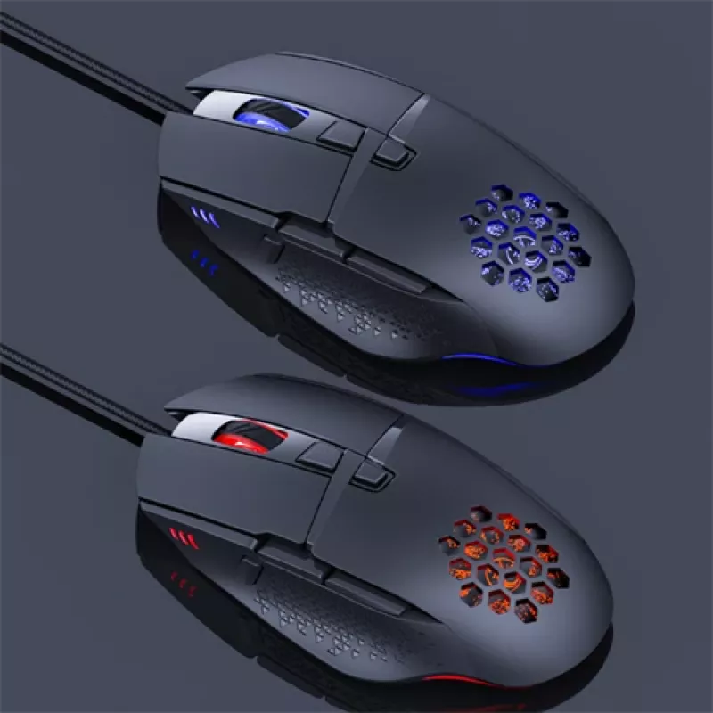 Lumi Legend WM03G-16 juhtmega hiir, USB Type-A, optiline, 7200 DPI, must