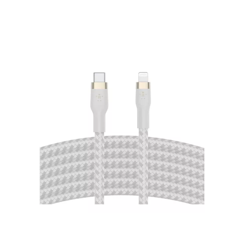 Belkin CAA011BT3MWH Lightning-kaabel 3 m Valge