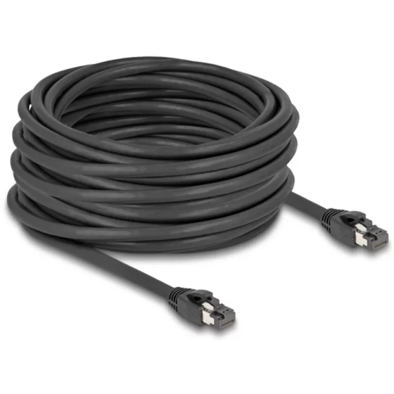 DeLOCK RJ45 Cat.8.1 võrgukaabel 15m must