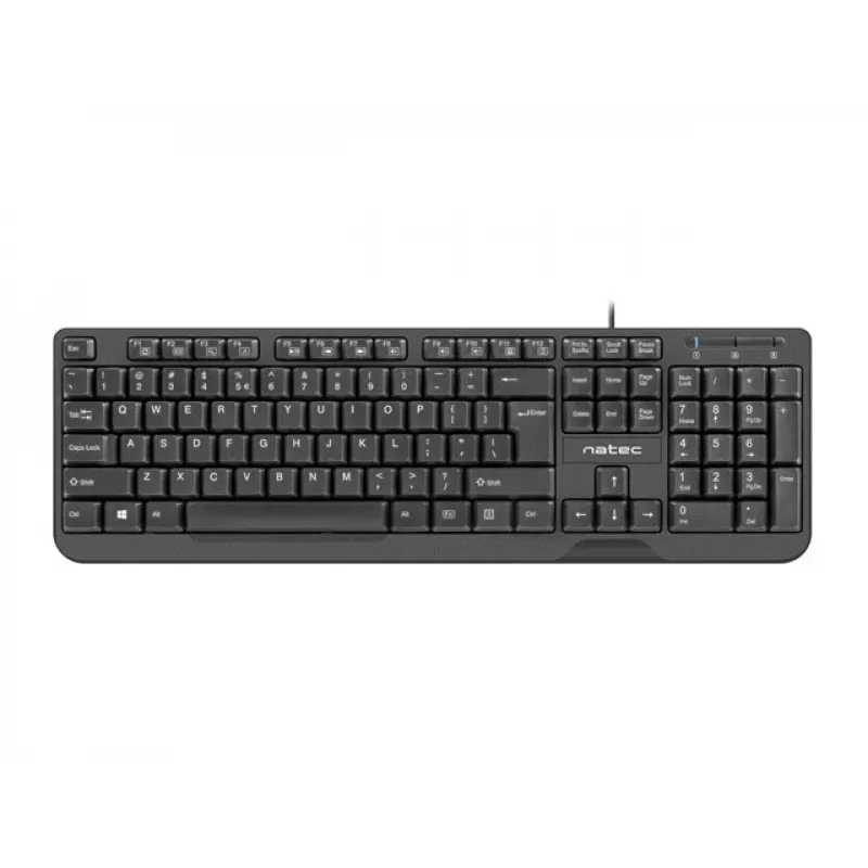 NATEC KLAVIATUUR TROUT SLIM USB, USA PAIGUTUS, MUST