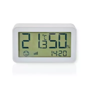 Nedis ZBSC30WT - Nutikas kliimaandur - Zigbee 3.0 - akutoitega - Android - IOS - valge