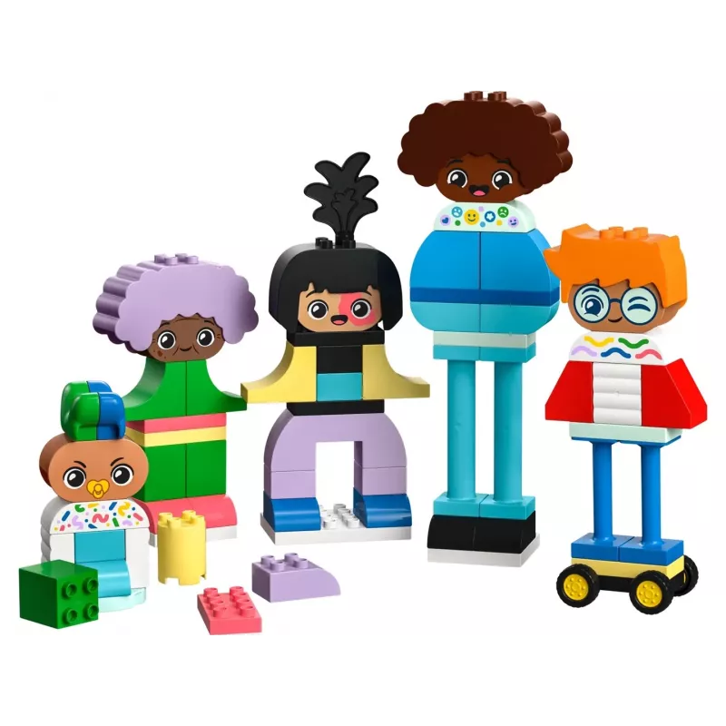 Ehitusmänguasi LEGO DUPLO 10423 ehitatavate inimeste komplekt, 71 tk, vanusele 3+, figuurid 260 mm kõrgusega