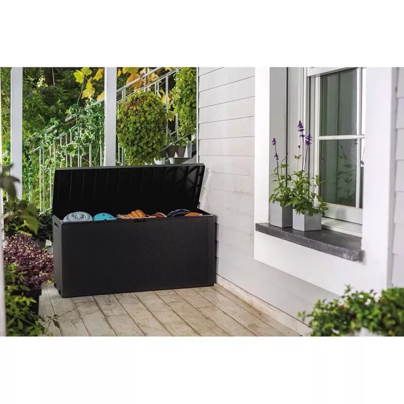 Välikast Keter 249722 270 L, ilmastikukindel grafiit, ristkülikukujuline 1180×440×580 mm