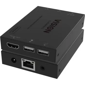 Vision TC-HDMIIPRX/3 - KVM-/Audio-/Infrapuna laiendus - Vastuvõtja - üle CAT 6 - USB - kuni 150 m